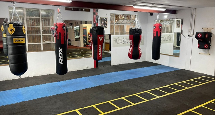 New punch bags installed at the gym - August 2022