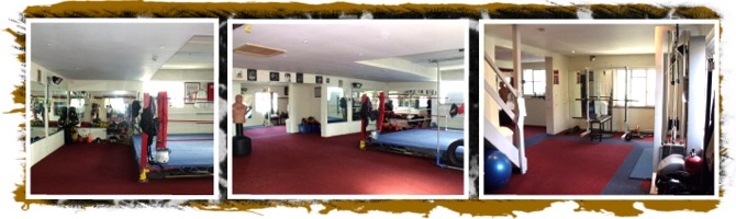 The inside of the Gateway Boxing Club.